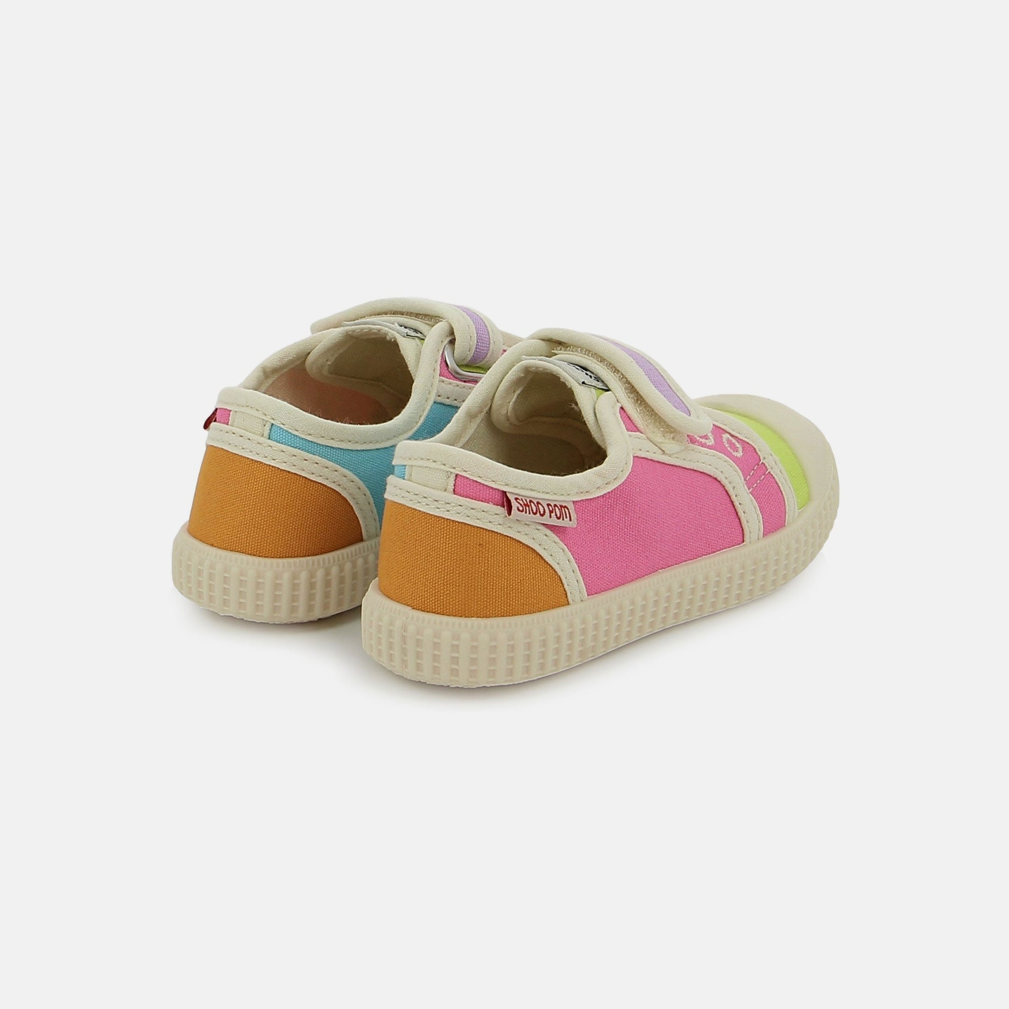 shoo-pom-juju-easy-basket-toile-enfant-canvas-rose-multi-lavable image 3