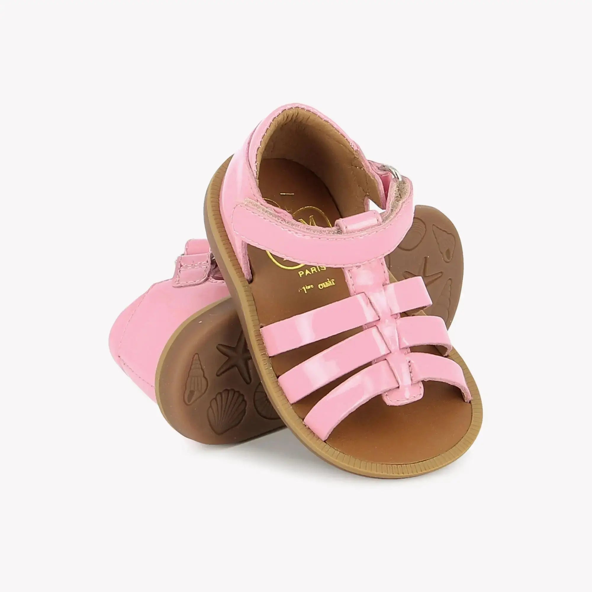 pom-d-api-poppy-strap-sandales-premiers-pas-rose-pink-candy image 2