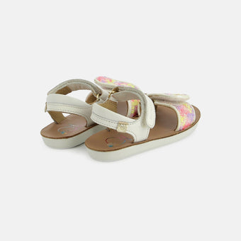 shoo-pom-goa-easy-sandale-cuir-enfant-blanc-multi-paillettes image 3