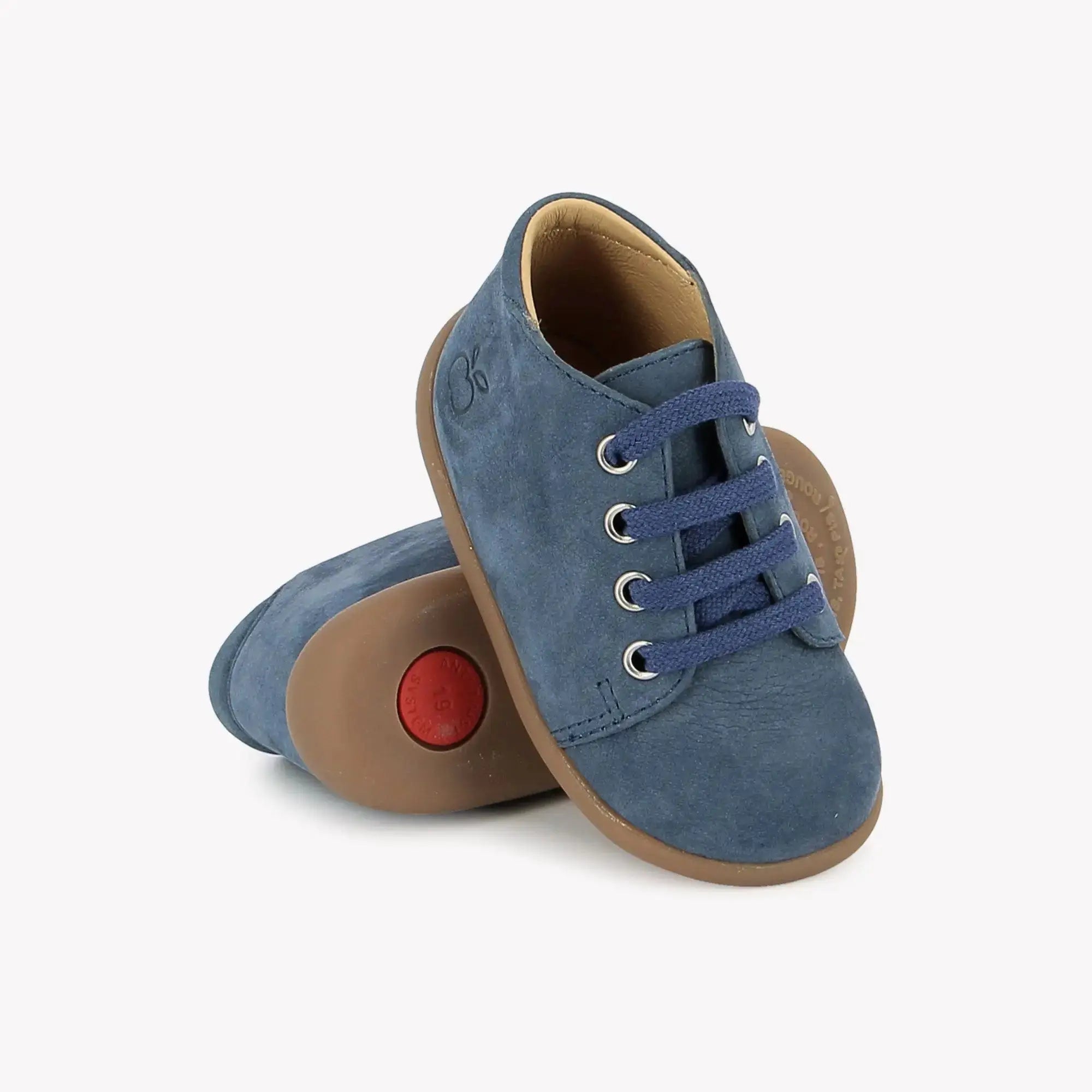 pom-d-api-stand-up-bottine-nubuck-jeans-gar-on-premiers-pas image 2