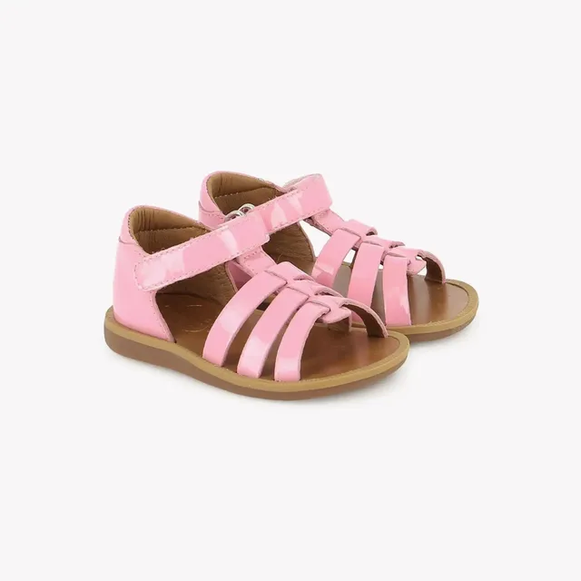 pom-d-api-poppy-strap-sandales-premiers-pas-rose-pink-candy image 1
