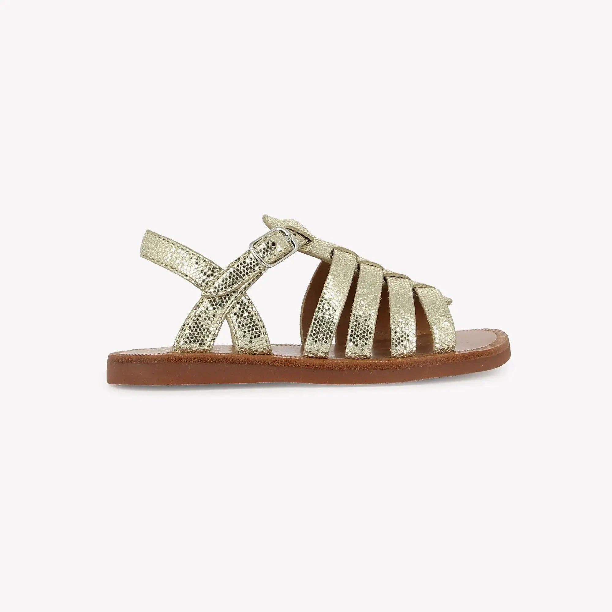pom-d-api-plagette-strap-sandale-enfant-platine-milos image 4