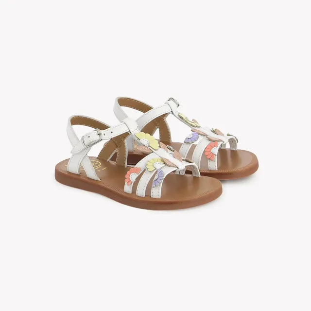 pom-d-api-plagette-multi-daisy-sandale-enfant-blanc-multi-fresh image 1