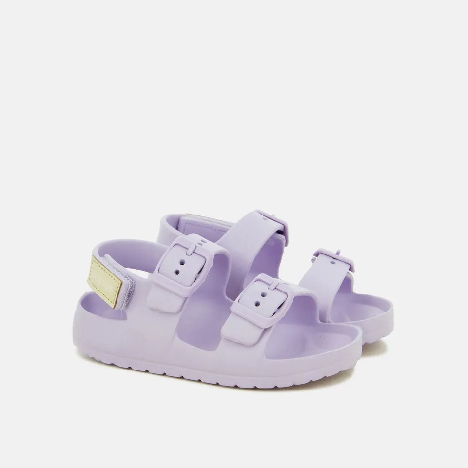 shoo-pom-surfy-sandales-enfant-eva-lilas-boucles-scratch image 1