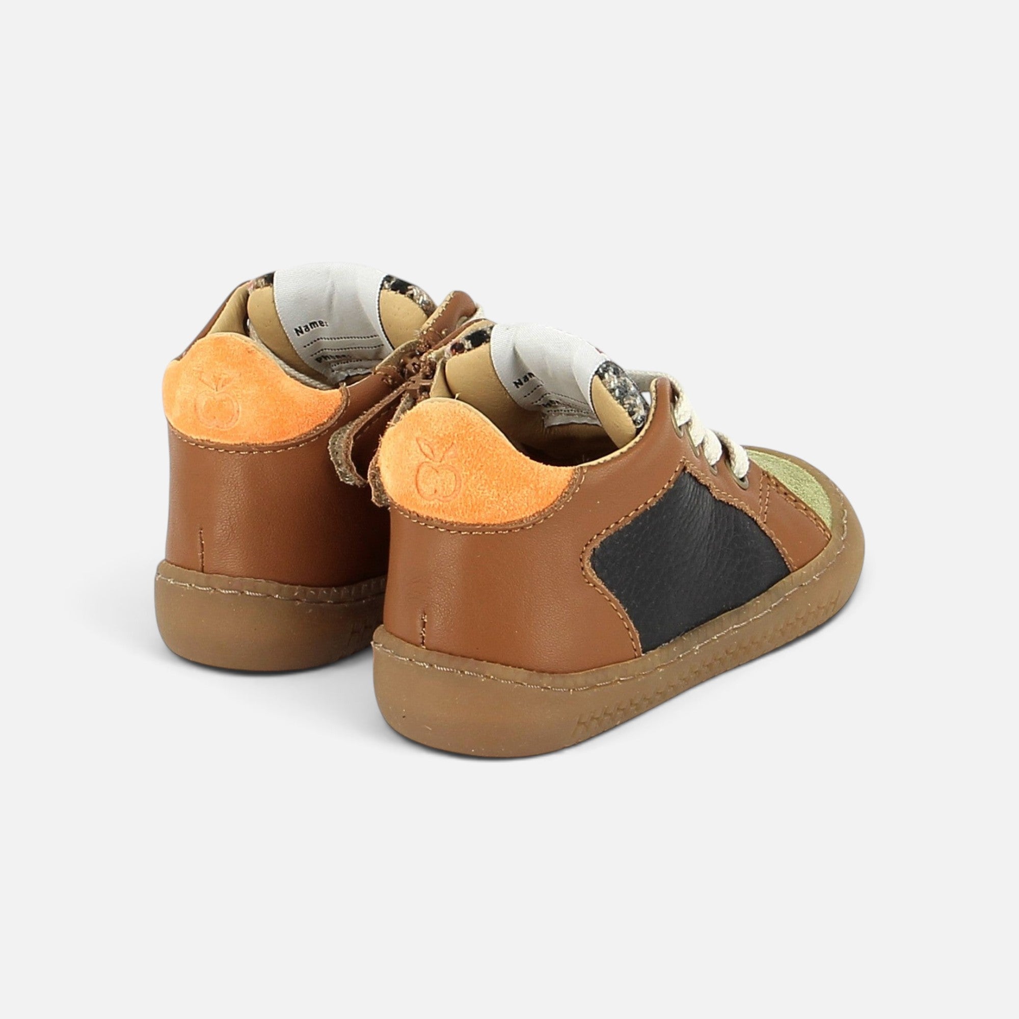 pom-d-api-yaka-star-chaussure-premiers-pas-gar-on-marron-buda-nomada-cuero-navy image 2