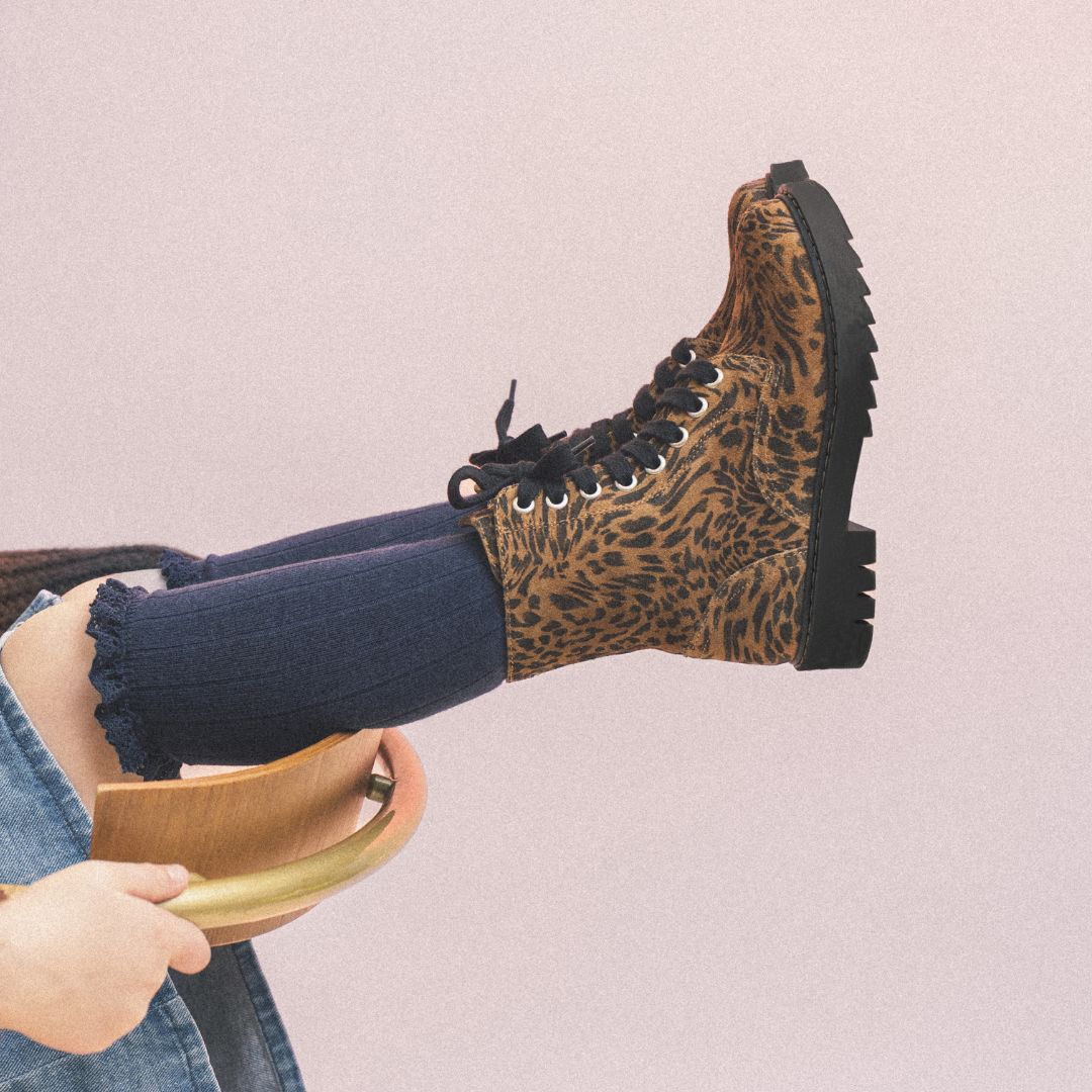 pom-d-api-sid-ranger-savana-boots-enfant-l-opard-marron image 1