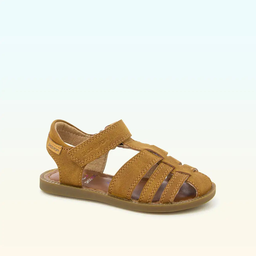 shoo-pom-tonton-soleil-sandale-enfant-bout-ferm-camel image 1