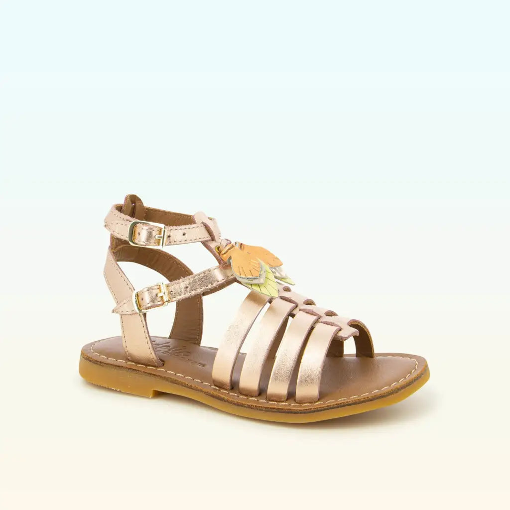 shoo-pom-lazar-new-roma-sandales-enfant-grande-pointure-cuivre image 1