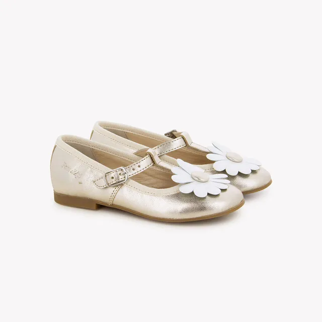 pom-d-api-dory-flo-ballerines-enfant-platine-laminato image 1