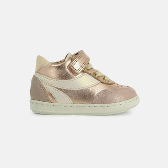 shoo-pom-bouba-ziva-chaussure-premiers-pas-cuir-laminato-copper-pearl image 4