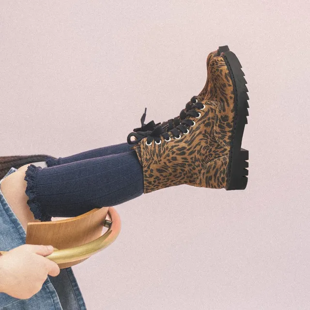 pom-d-api-sid-ranger-savana-boots-enfant-l-opard-marron image 1