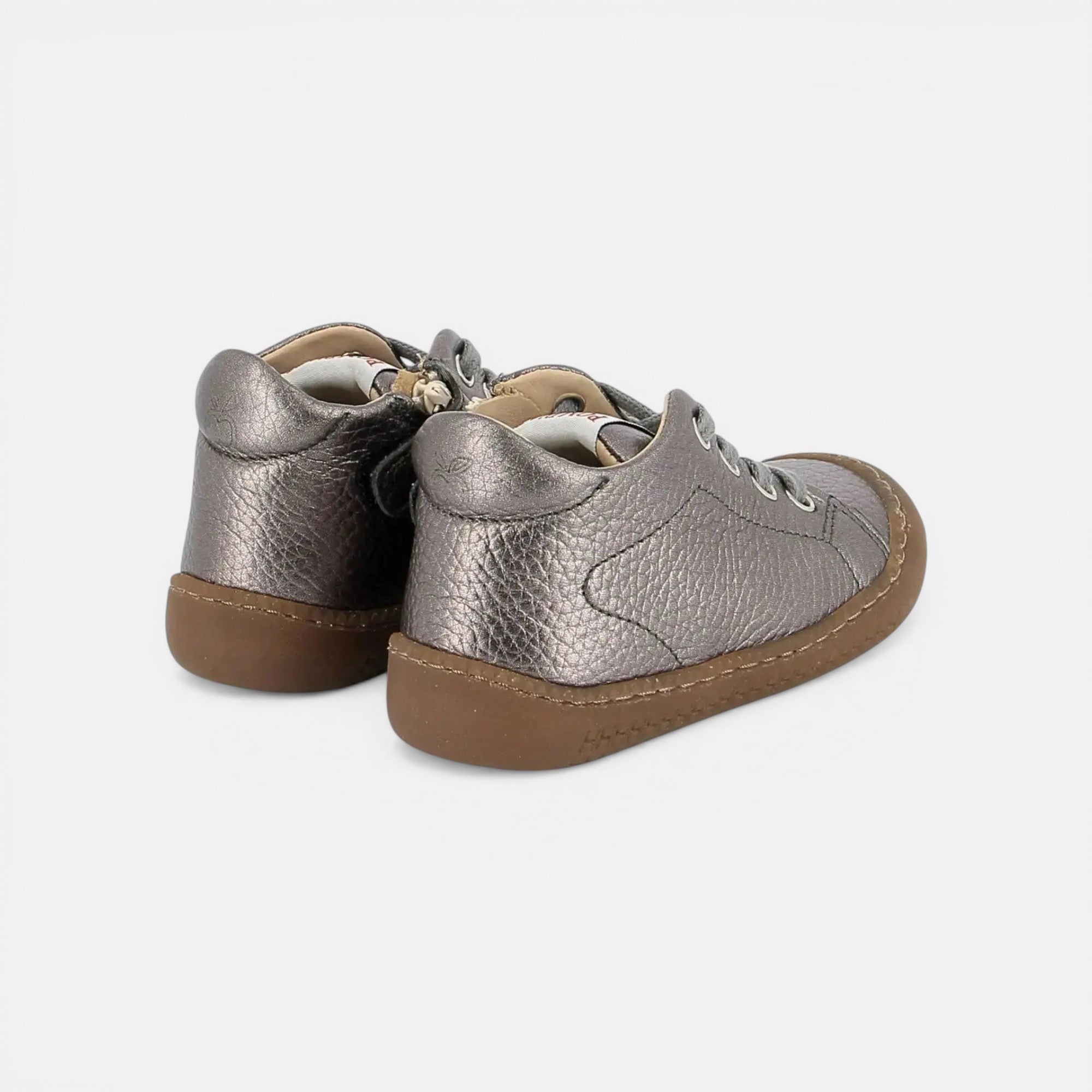pom-d-api-yaka-walk-chaussure-premiers-pas-laminato-graine-nocciola image 2