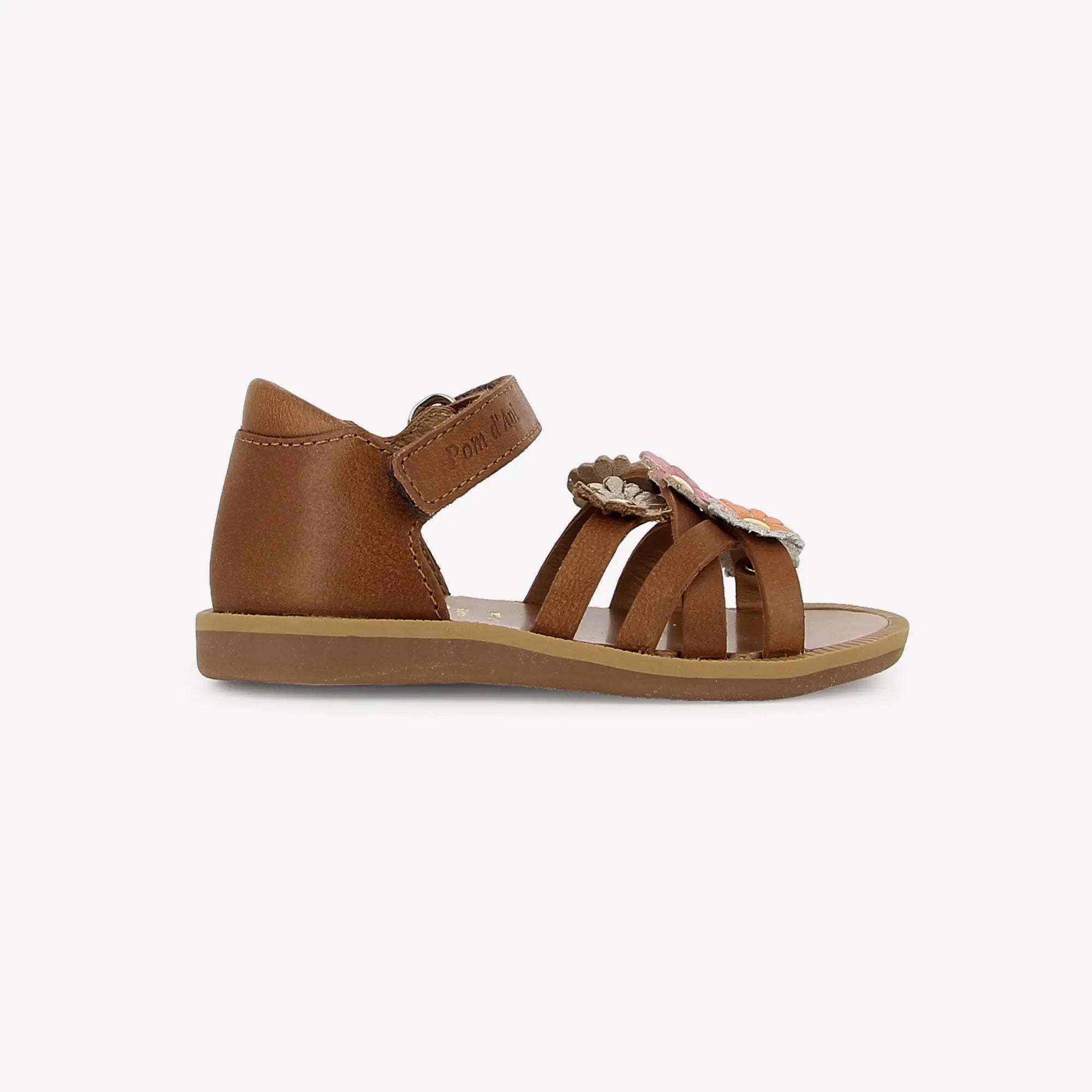 pom-d-api-poppy-spring-vaquetta-camel-sandale-fille-premiers-pas image 4