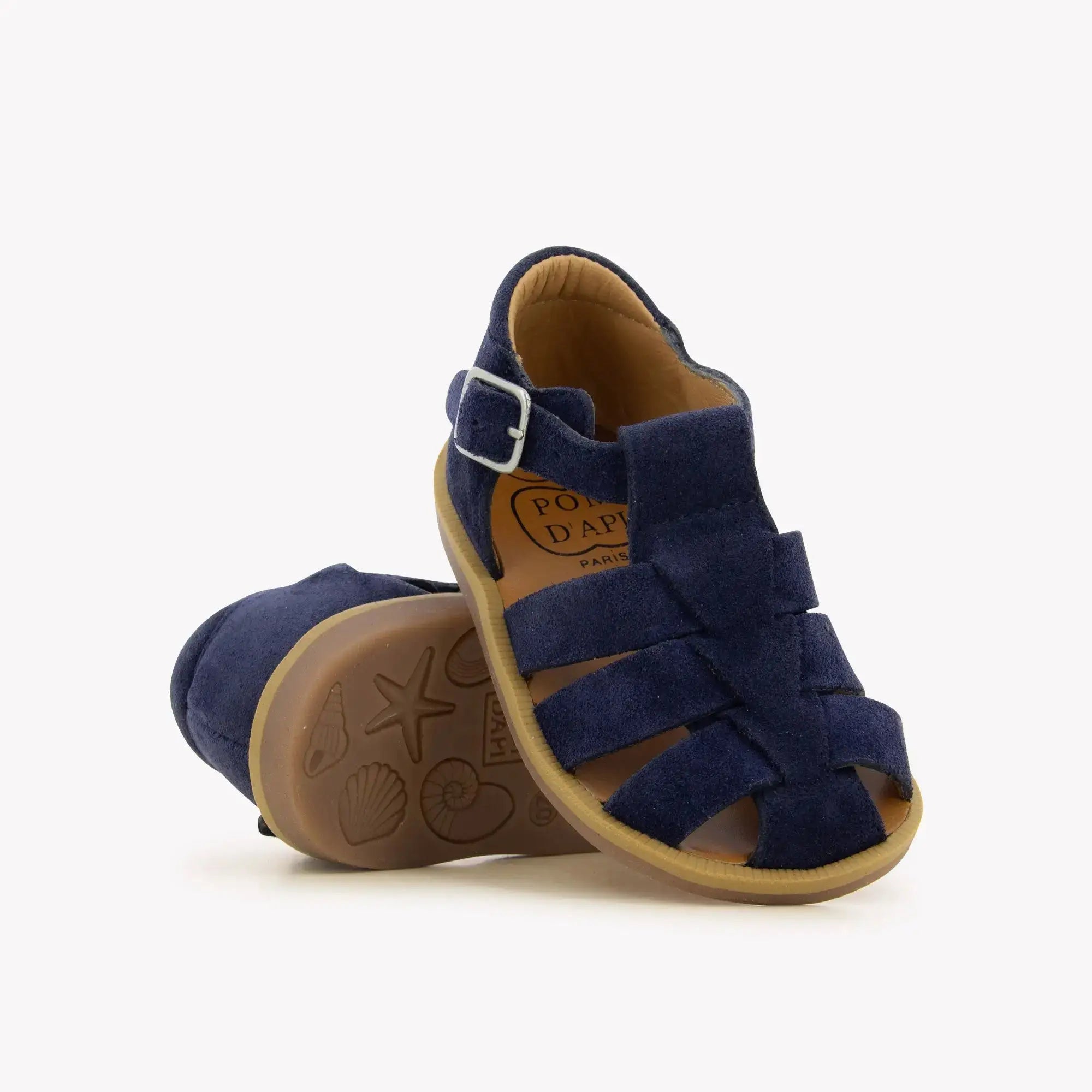 pom-d-api-poppy-daddy-sandales-gar-on-marine-velours image 2
