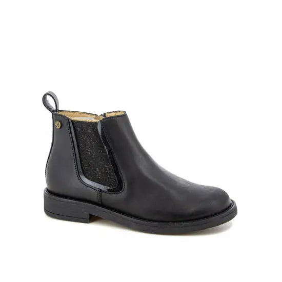 shoo-pom-bakker-jod-bottine-enfant-cuir-noir image 1