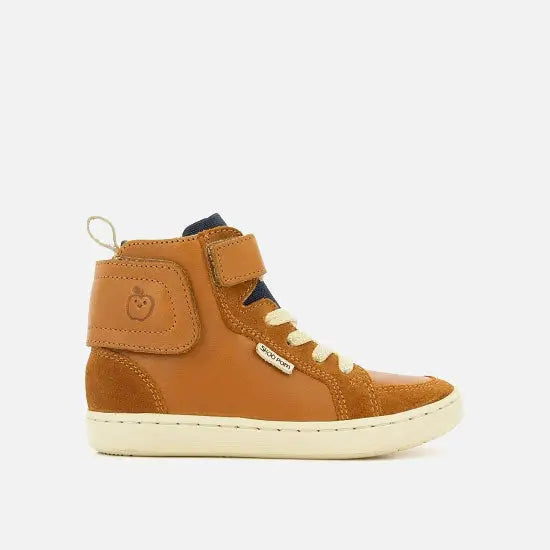 shoo-pom-play-back-scratch-baskets-enfant-cuir-camel image 2