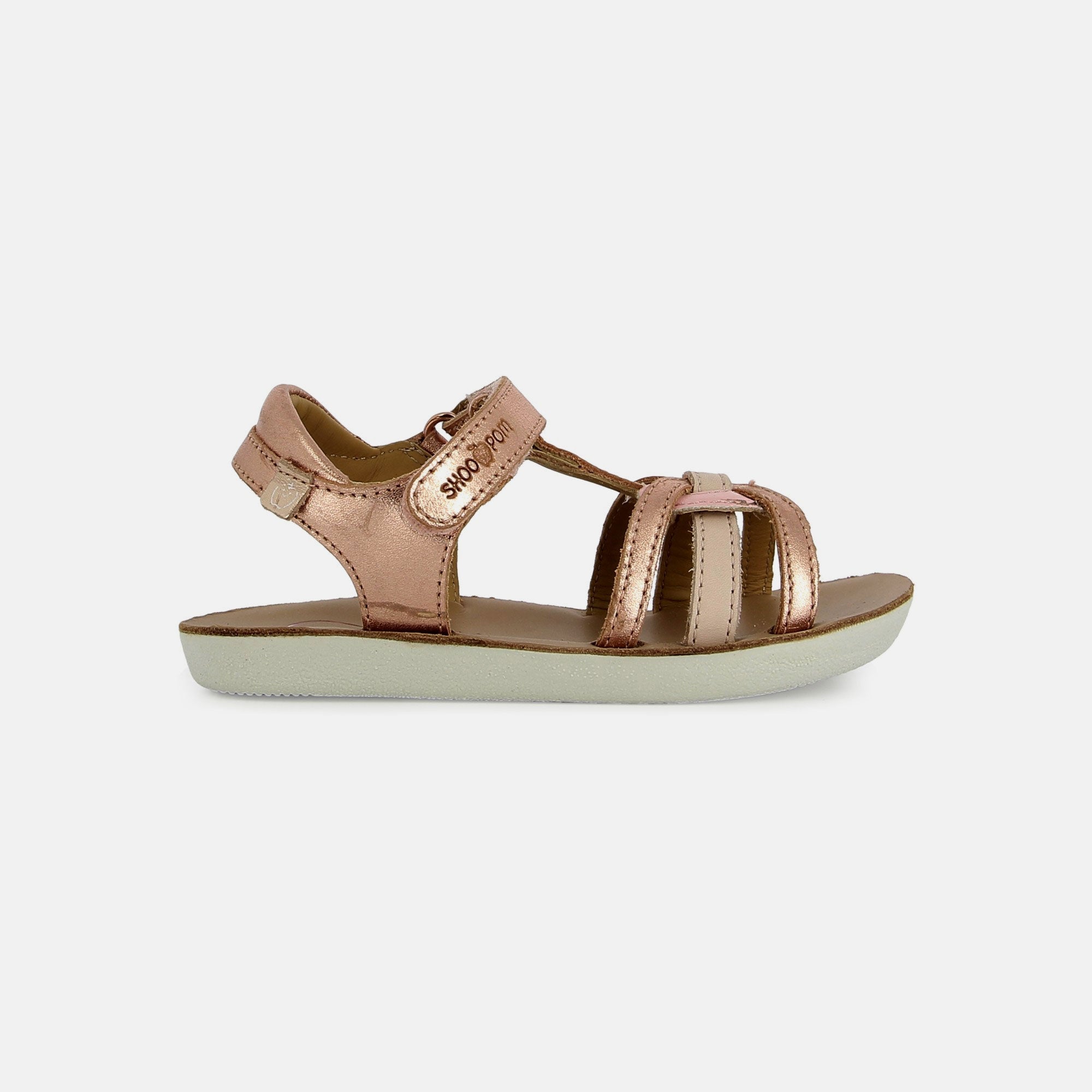 shoo-pom-goa-4ever-sandale-cuir-fille-copper-pink image 4