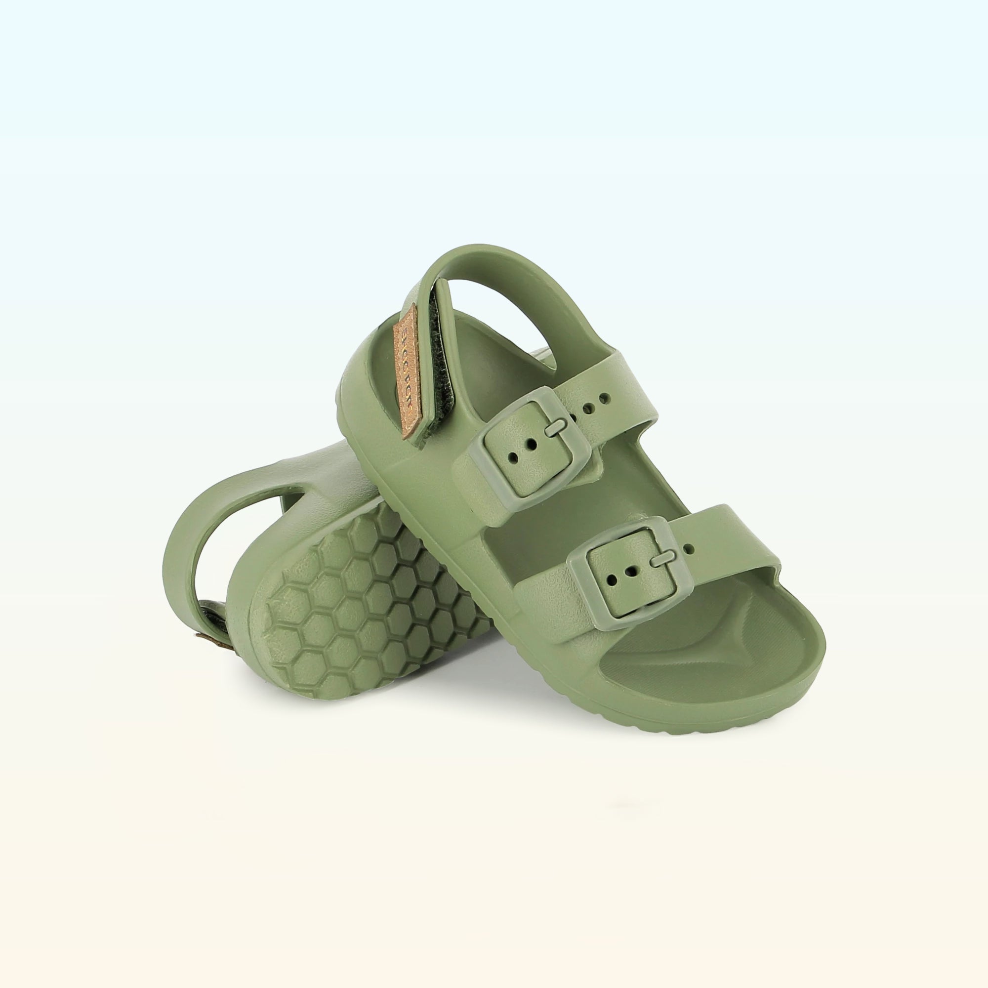 shoo-pom-surfy-buckles-sandale-de-plage-enfant-kaki-waterproof image 2