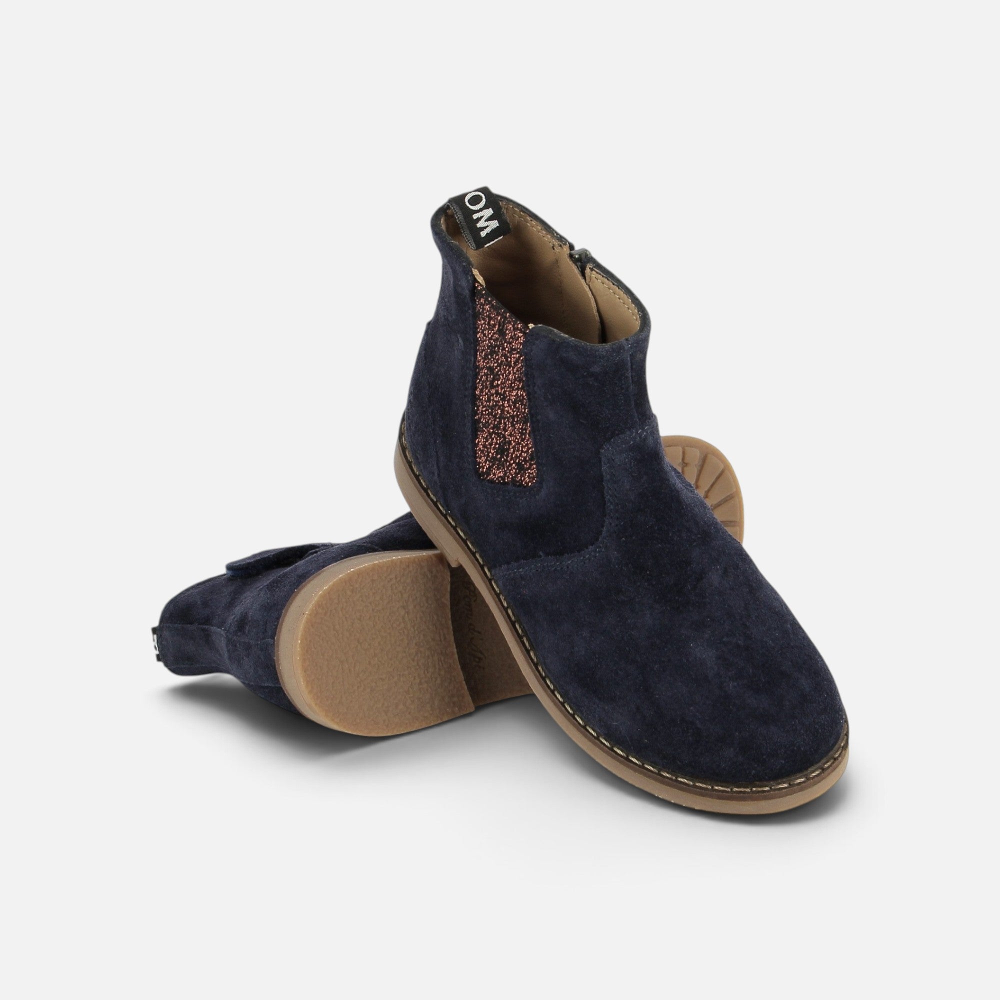 pom-d-api-trip-new-jodzip-chelsea-boot-enfant-cuir-velours-navy image 2
