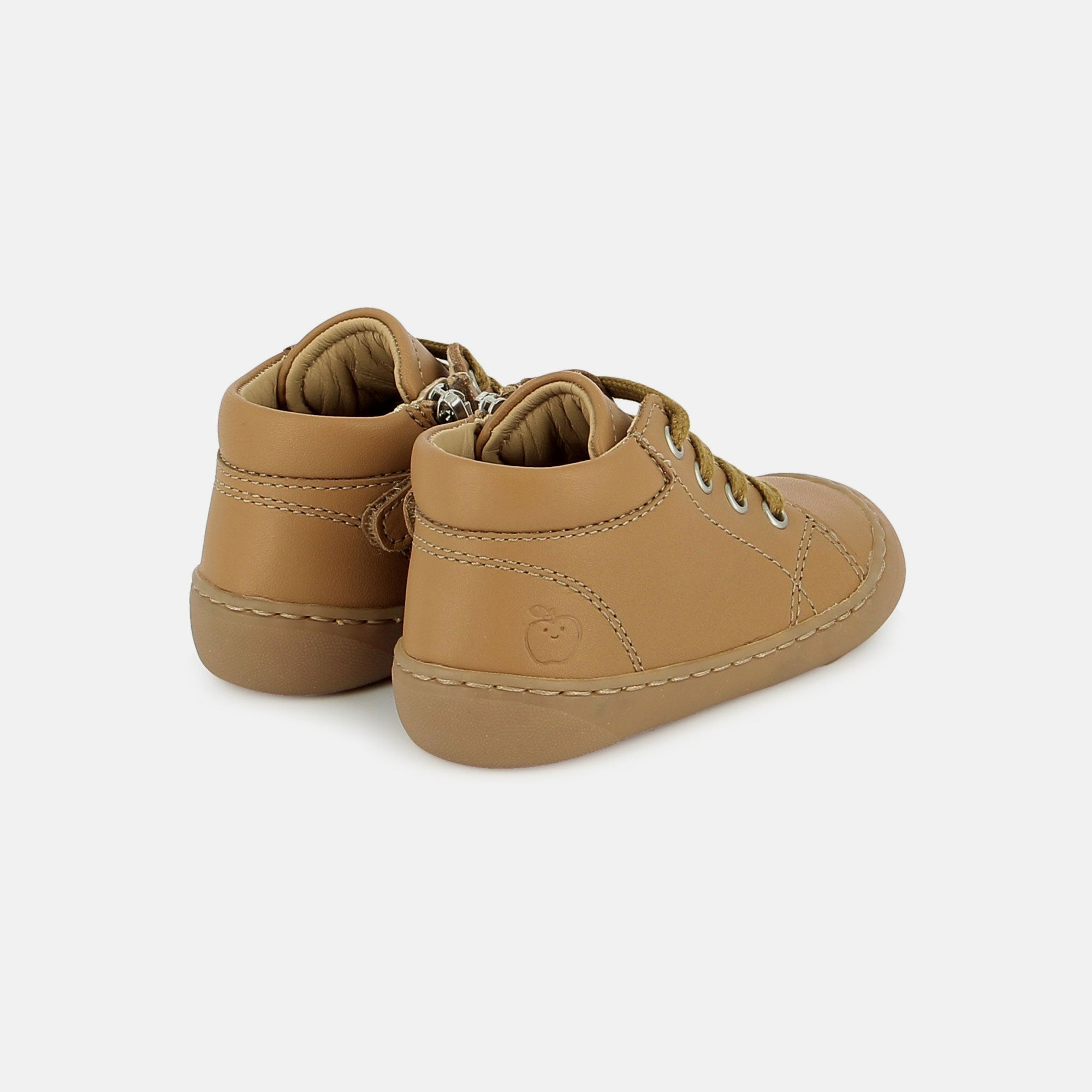 shoo-pom-plum-lace-baskets-barefoot-b-b-nappa-camel-clair-lacets image 3