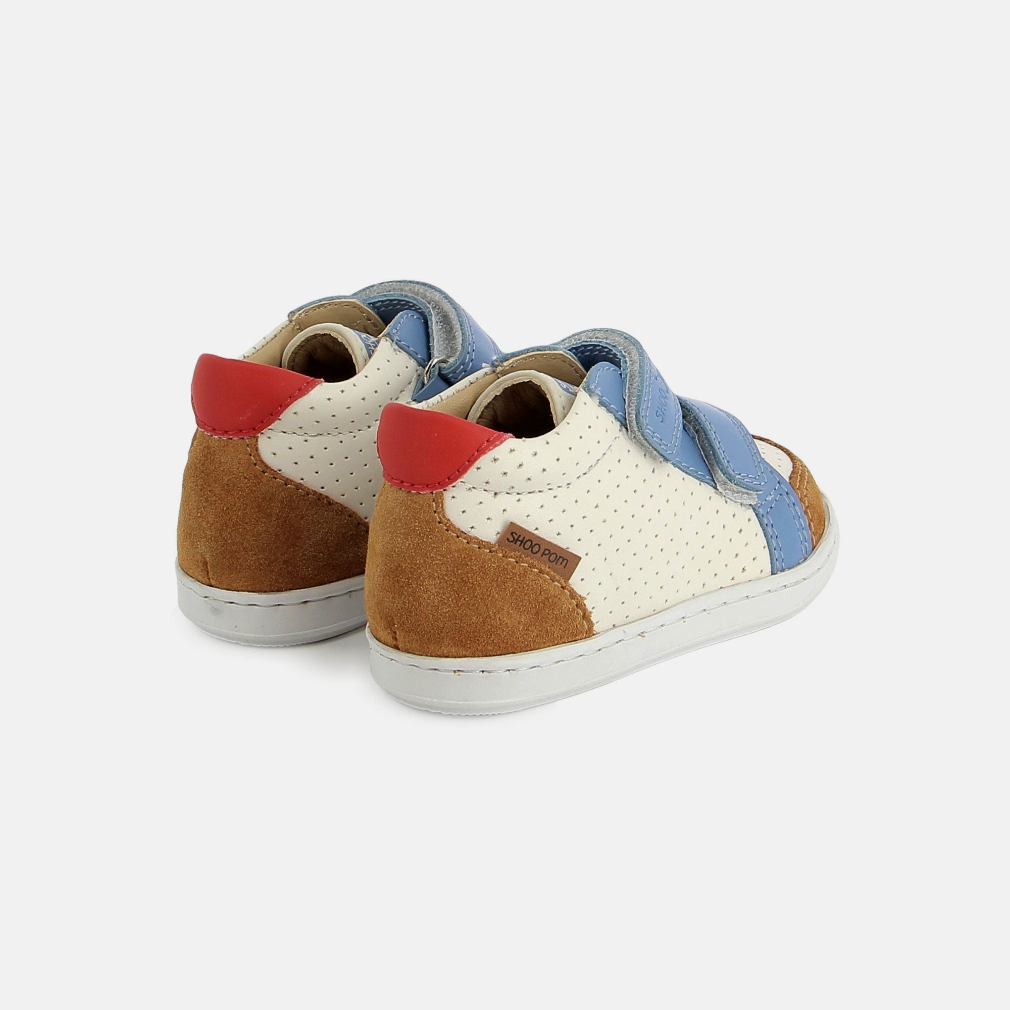 shoo-pom-bouba-box-easy-basket-premiers-pas-b-b-nappa-velours-terra-jeans image 3