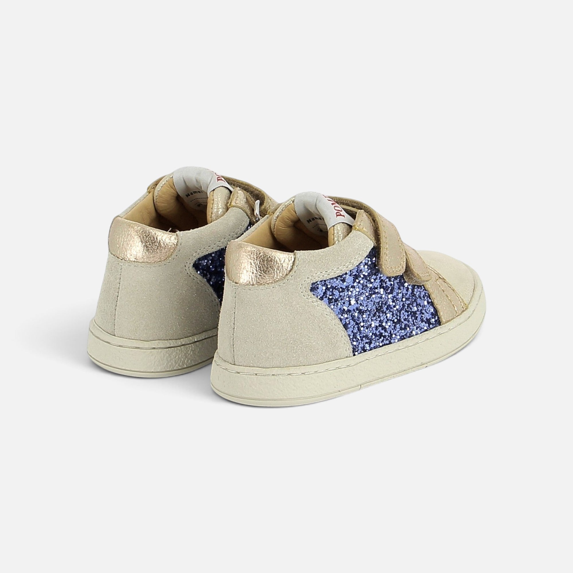 pom-d-api-mousse-easy-top-basket-cuir-dor-platine-azul image 2