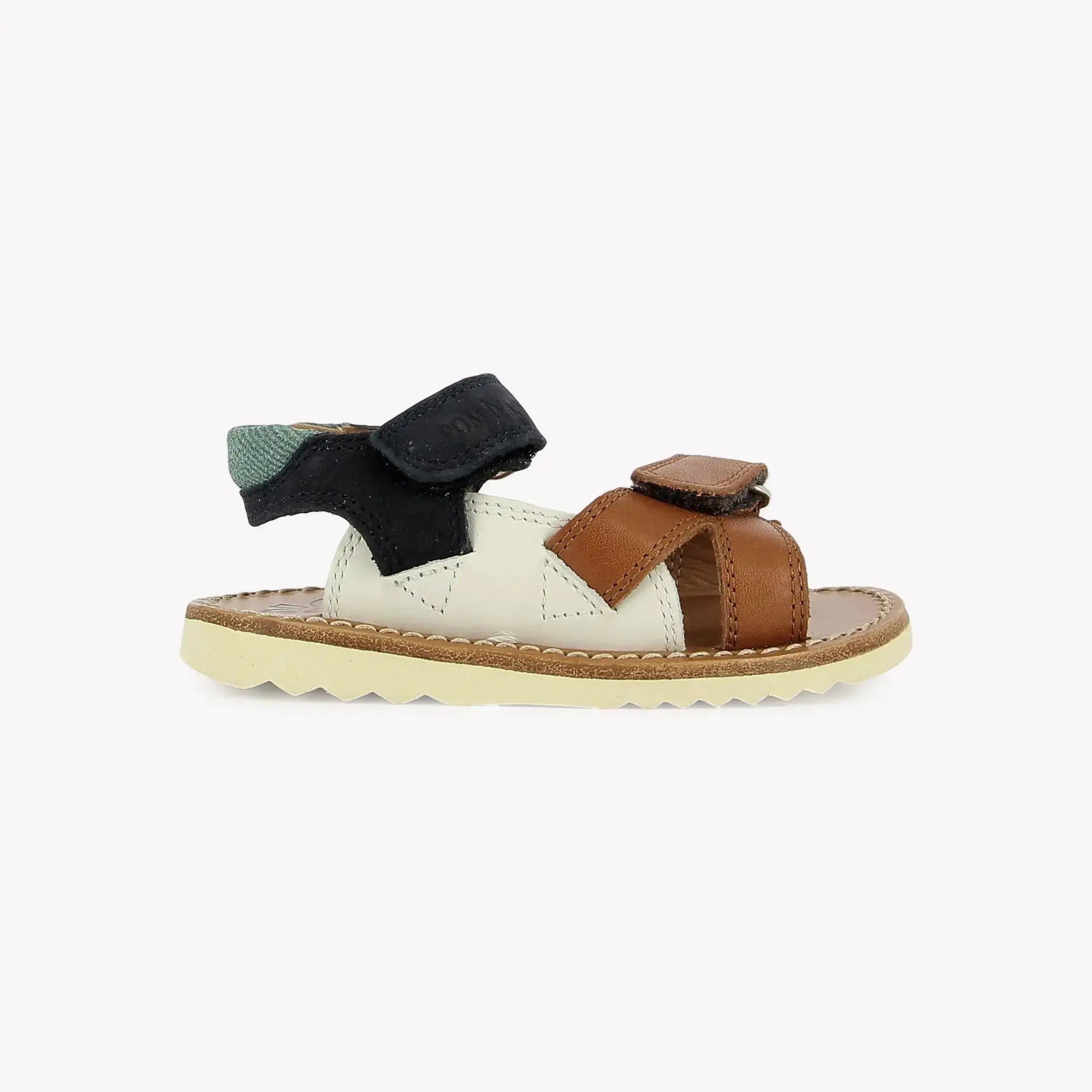 pom-d-api-waff-jimy-sandale-gar-on-cuero-crema-marine image 4
