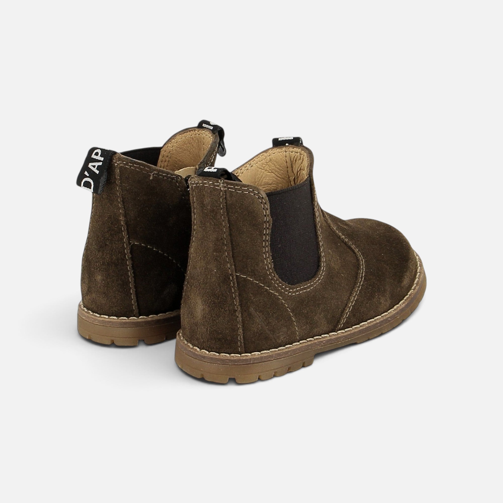 pom-d-api-bob-zip-boots-chelsea-velours-vert-mousse image 3