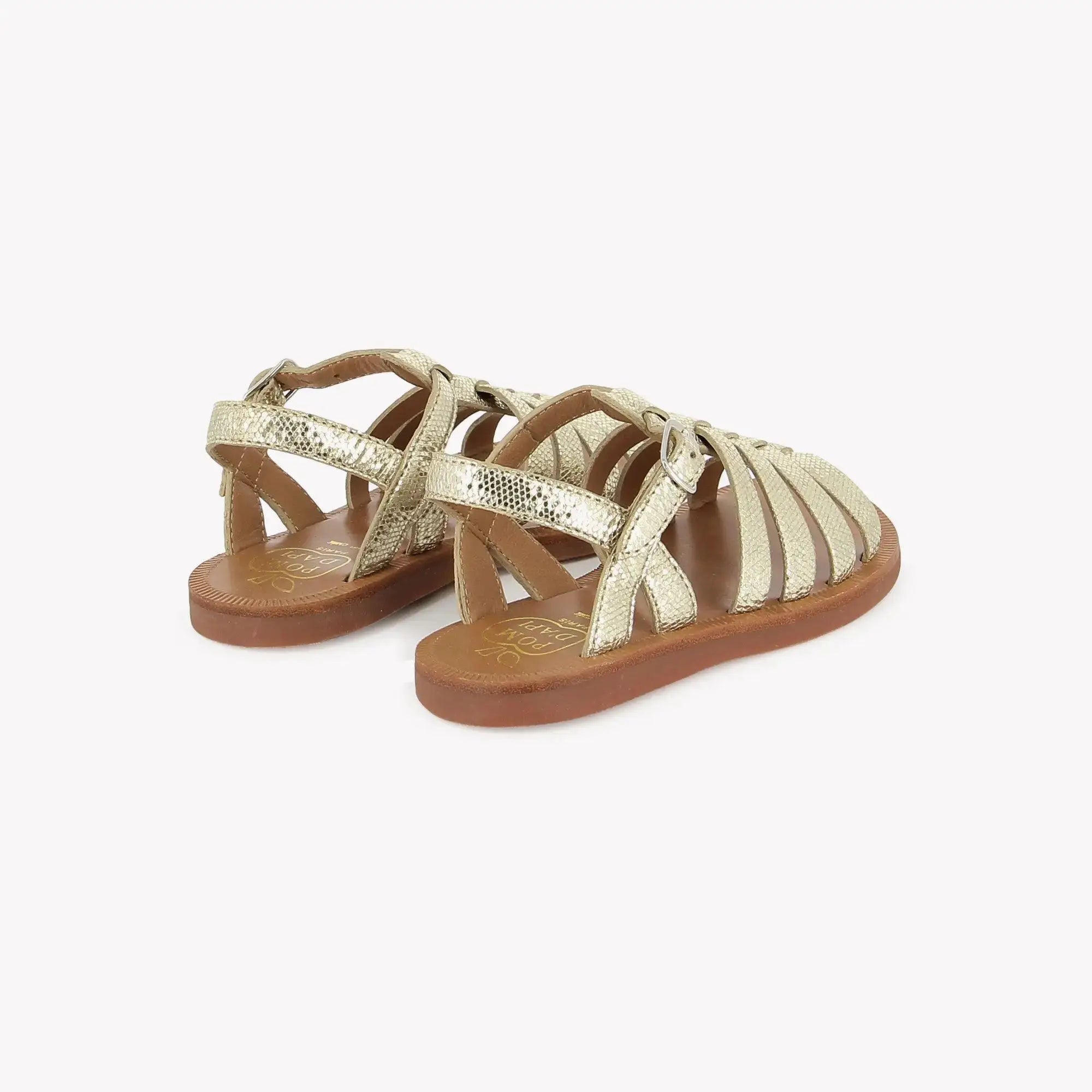 pom-d-api-plagette-strap-sandale-enfant-platine-milos image 3