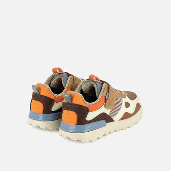 shoo-pom-joggy-scratch-baskets-enfant-camel-off-white-orange image 4