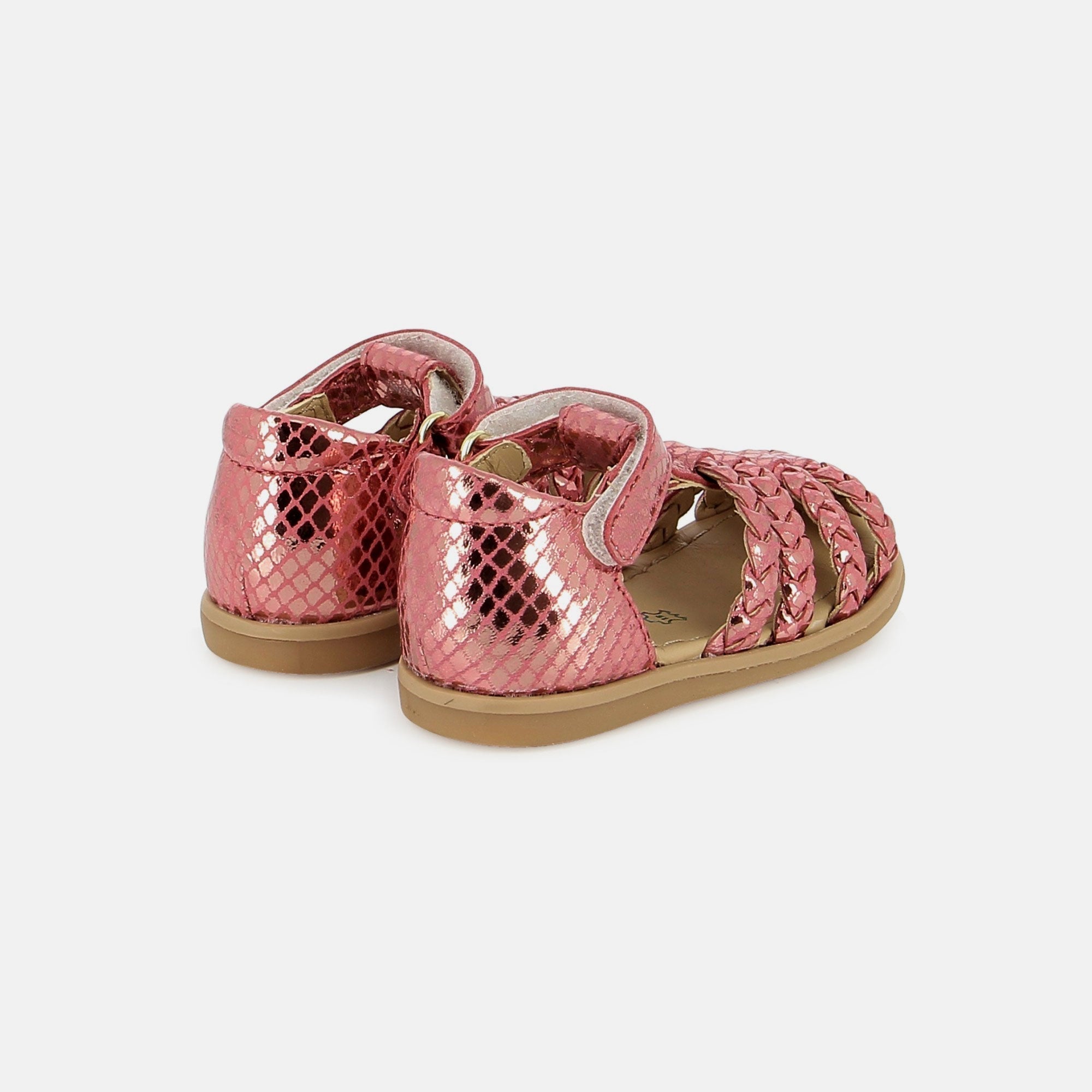shoo-pom-tity-wowo-sandale-premiers-pas-cuir-lukaa-cherry image 4