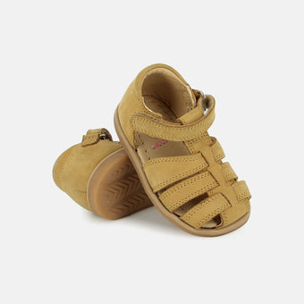 shoo-pom-tity-tonton-sandale-premiers-pas-cuir-nubuck-woestijn-bout-ferm image 2