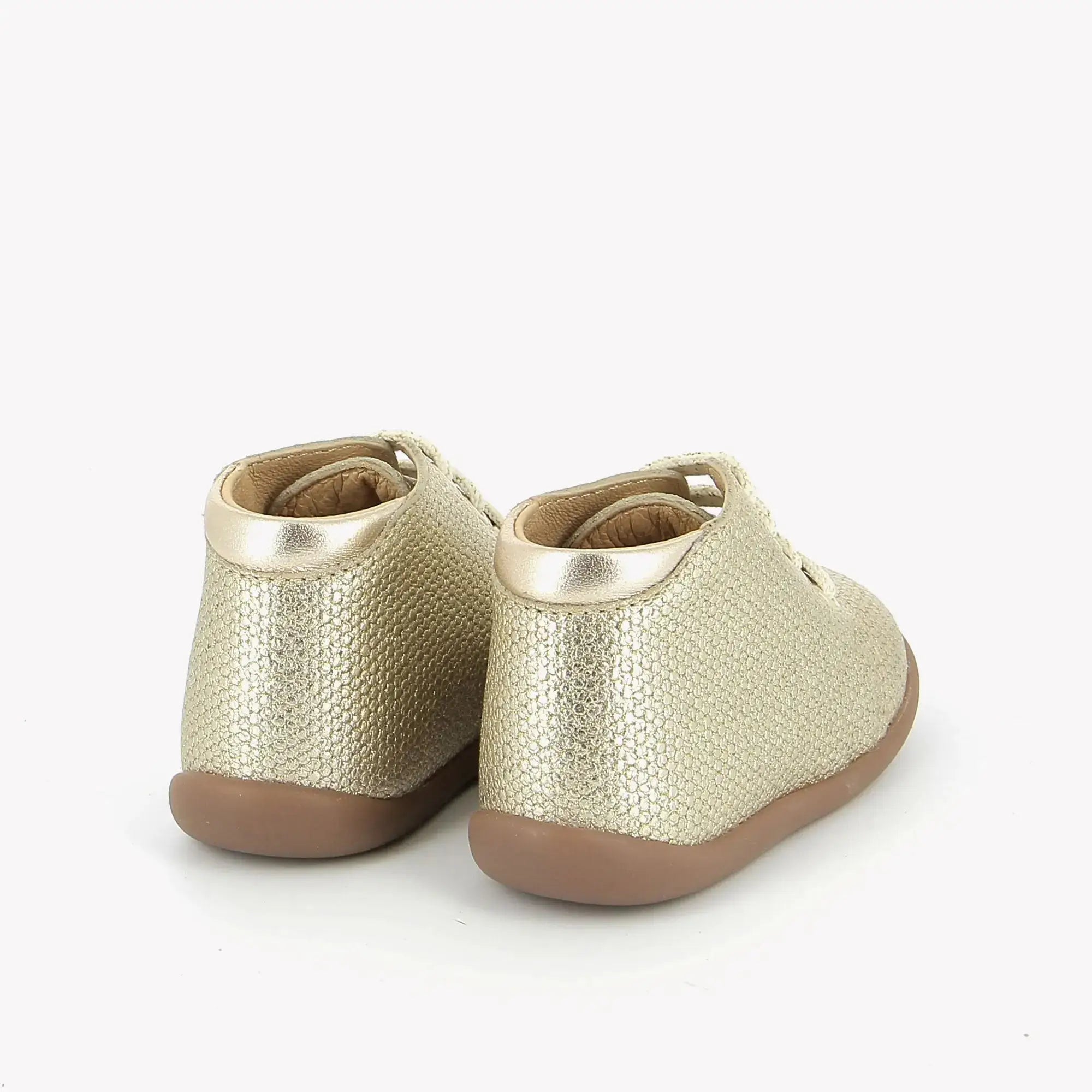 pom-d-api-stand-up-bottine-premiers-pas-cuir-m-tal-platine-margherita image 3