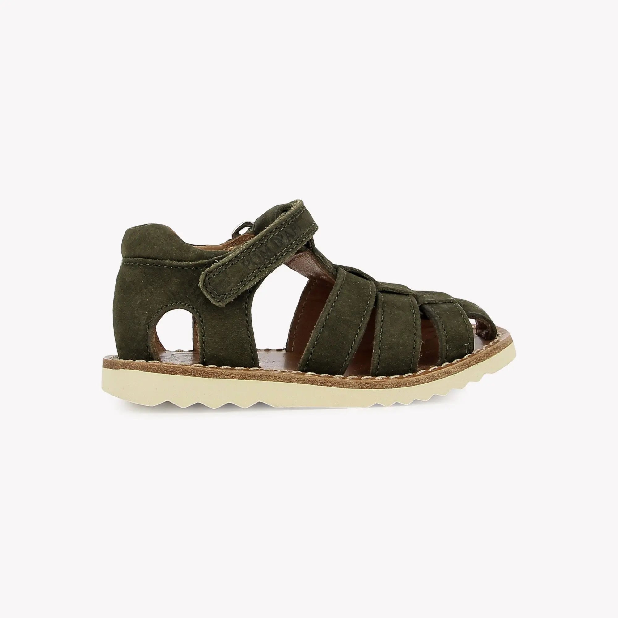 pom-d-api-waff-papy-sandale-cuir-kaki-gar-on image 4