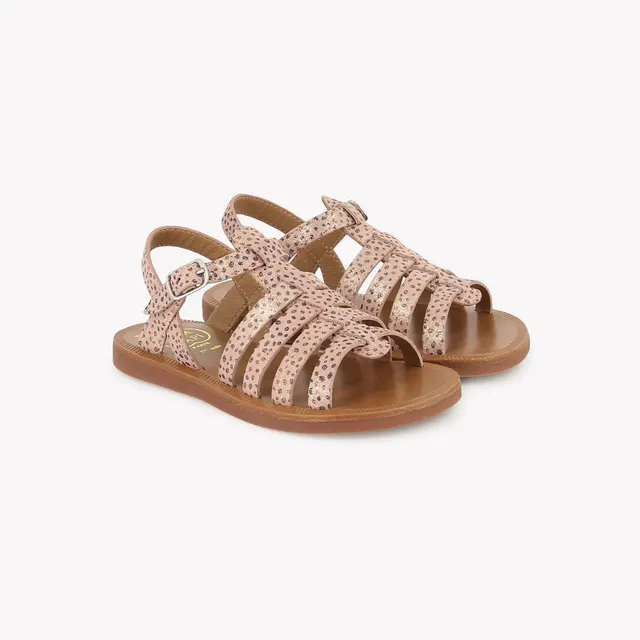 pom-d-api-plagette-strap-sandales-enfant-pink-indian-lux image 1