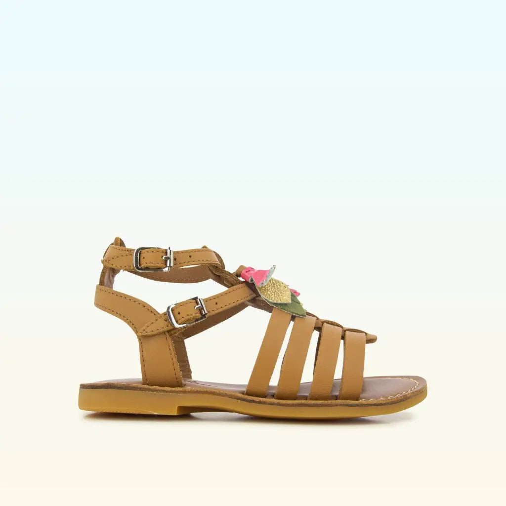 shoo-pom-lazar-new-roma-sandales-fille-camel-clair image 2