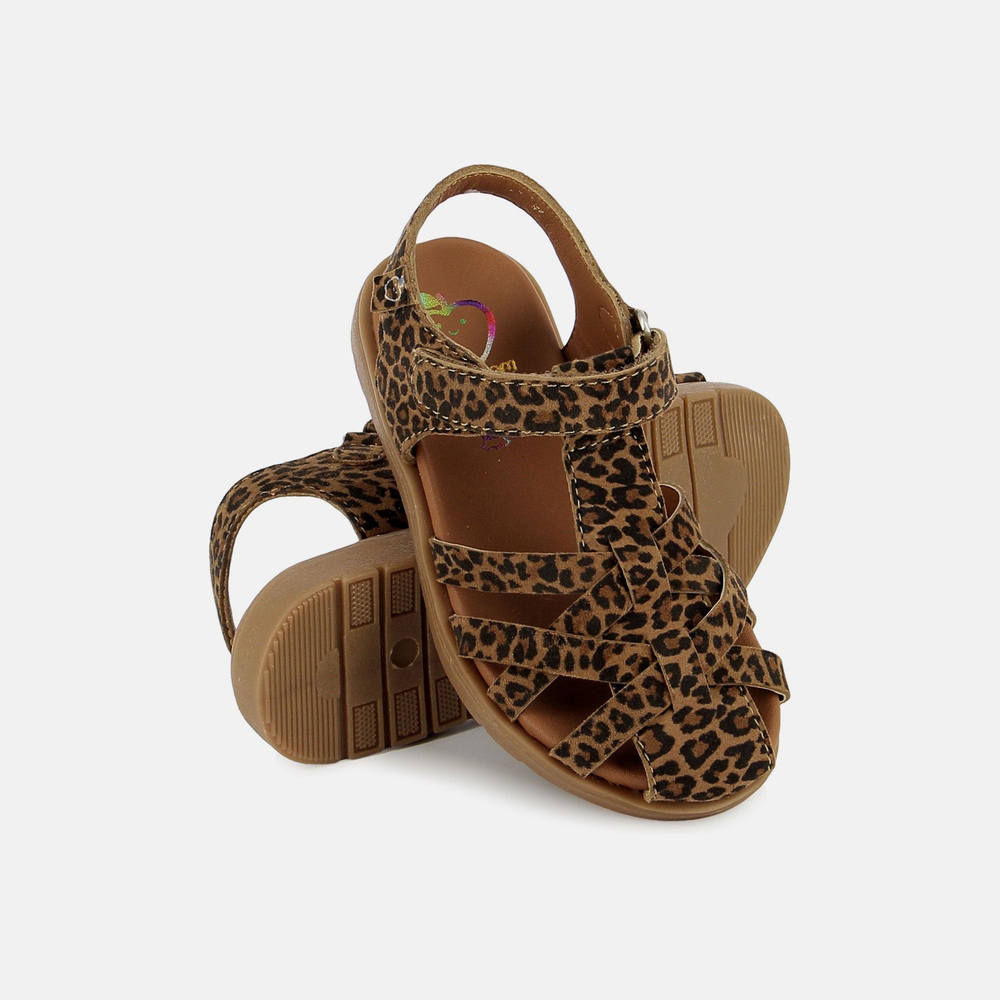 shoo-pom-kerala-easy-strap-sandale-cuir-leopard-camel-bout-ferm image 2