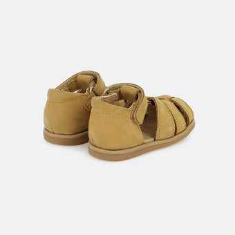 shoo-pom-tity-tonton-sandale-premiers-pas-cuir-nubuck-woestijn-bout-ferm image 3