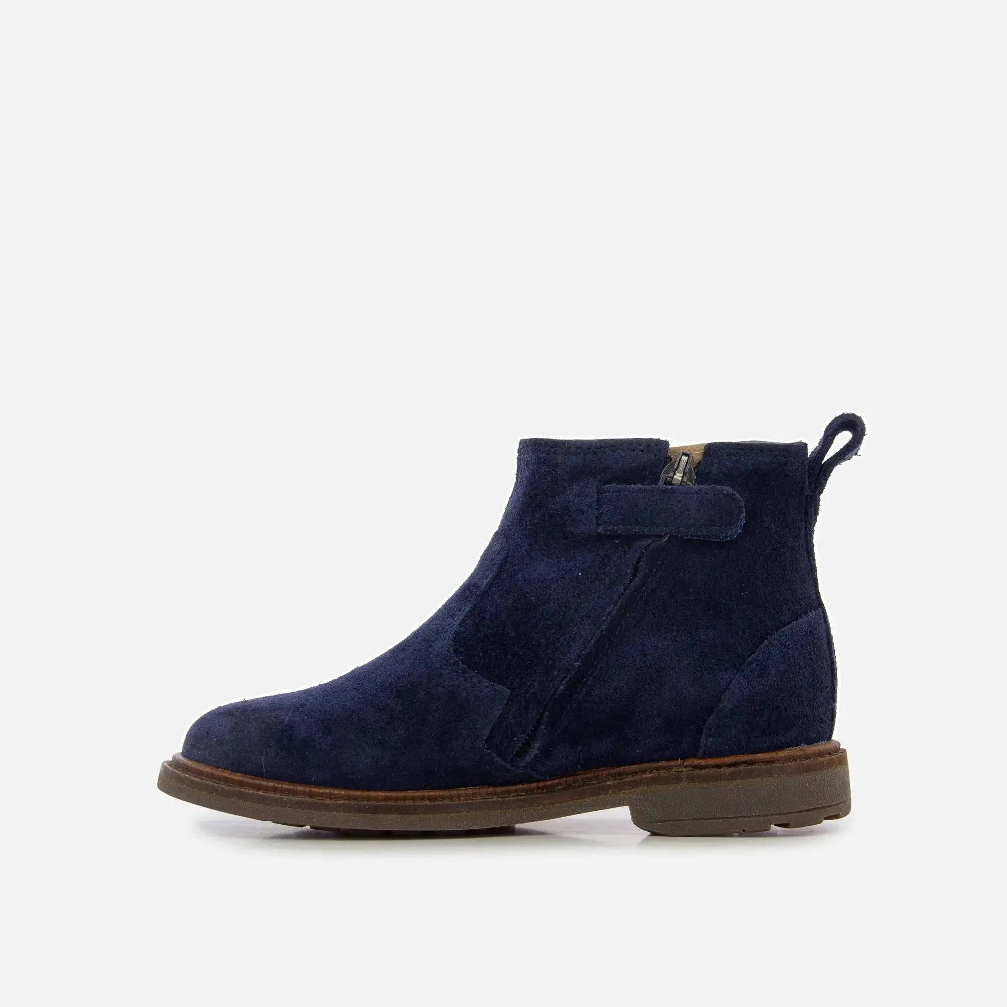pom-d-api-sister-jodzip-bleu-bottine-fille-cuir-velours image 3