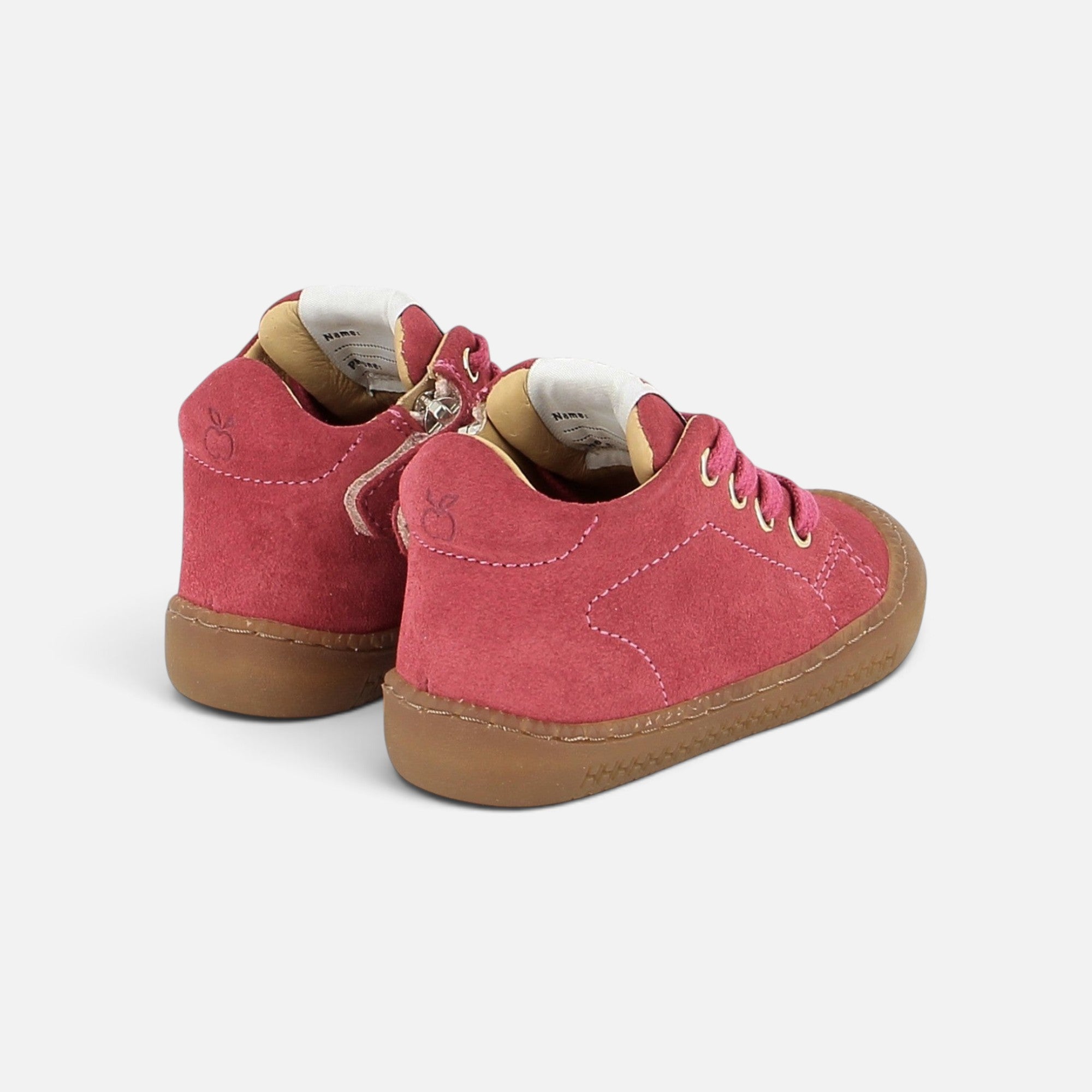pom-d-api-yaka-walk-chaussures-premiers-pas-fille-velours-cherry-rose image 2