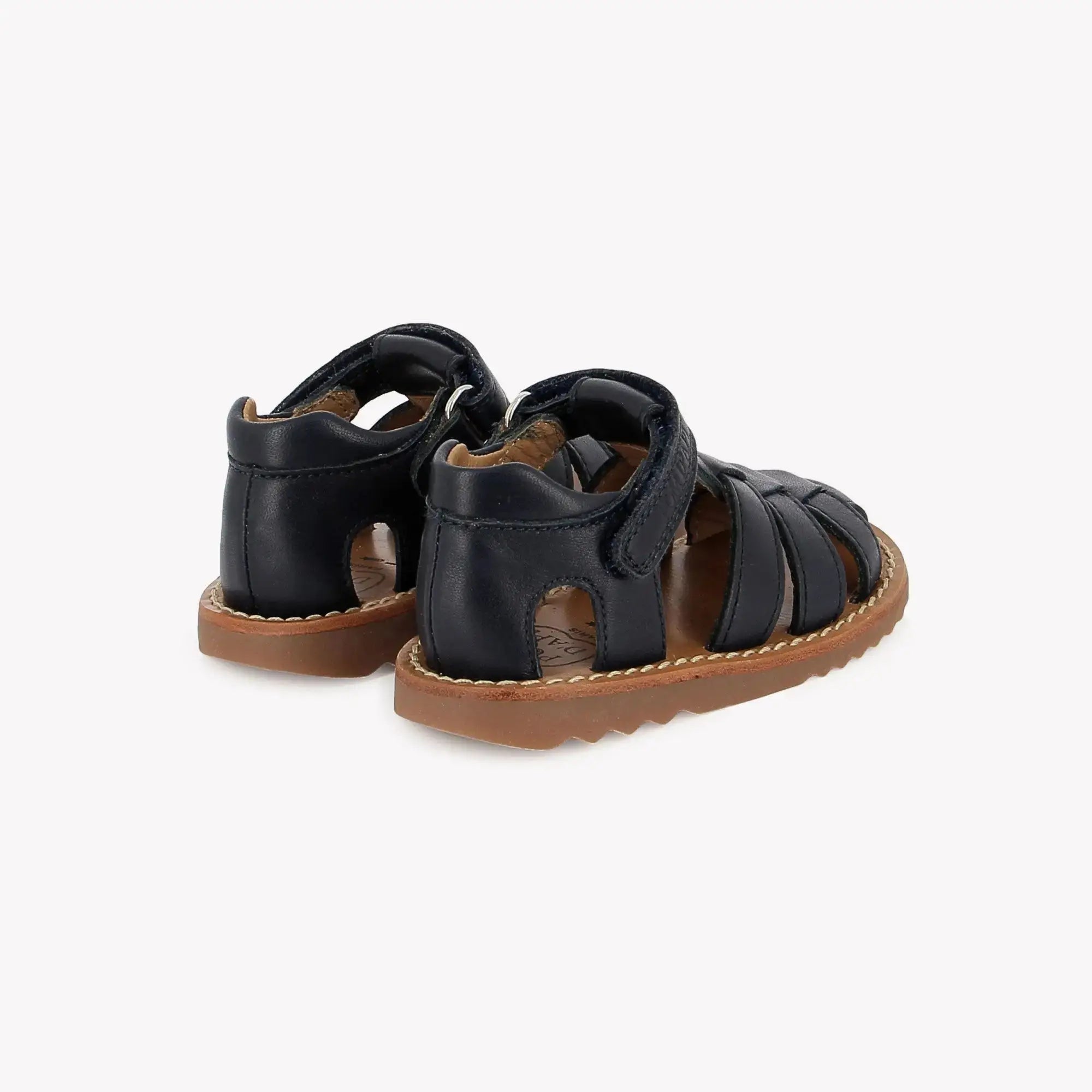 pom-d-api-waff-papy-sandale-enfant-marine-nappa image 3