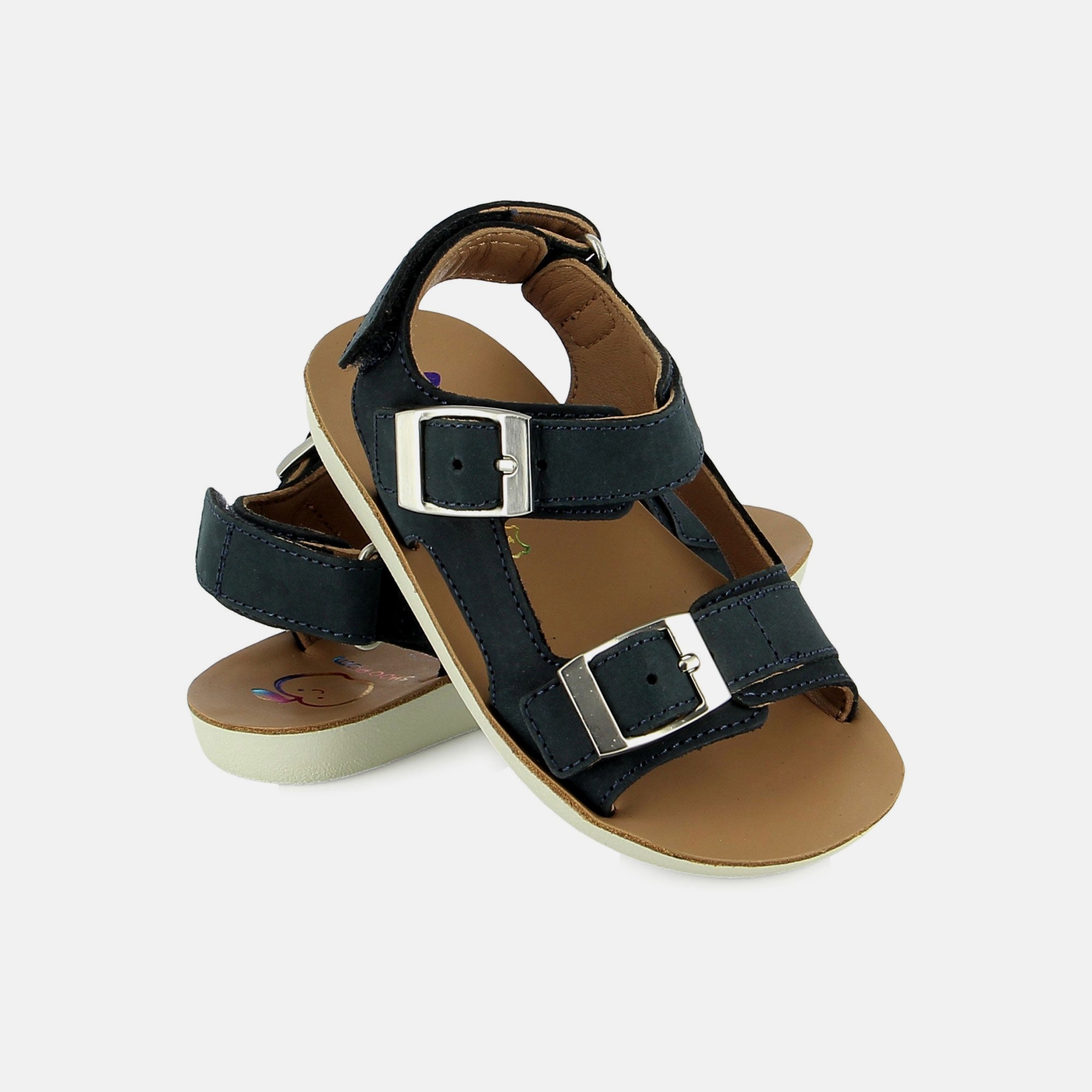 shoo-pom-goa-back-easy-sandale-enfant-nubuck-deep-blue image 2