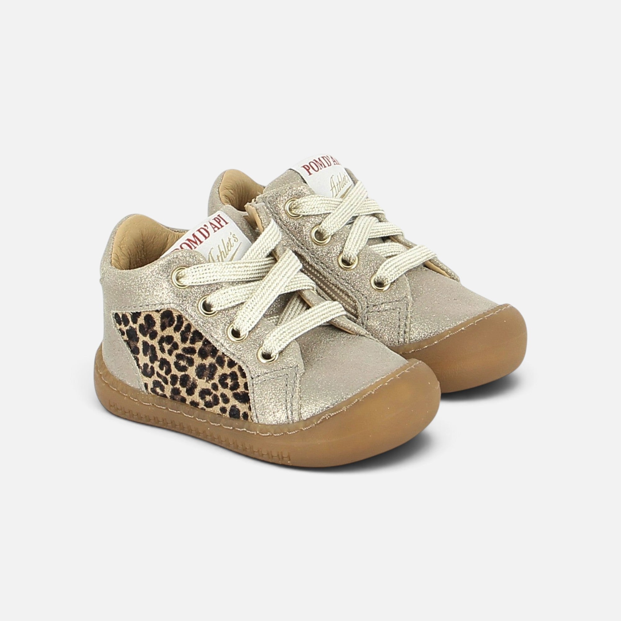 pom-d-api-yaka-star-chaussure-premiers-pas-barefoot-dor-leo-m-tal-grey image 1