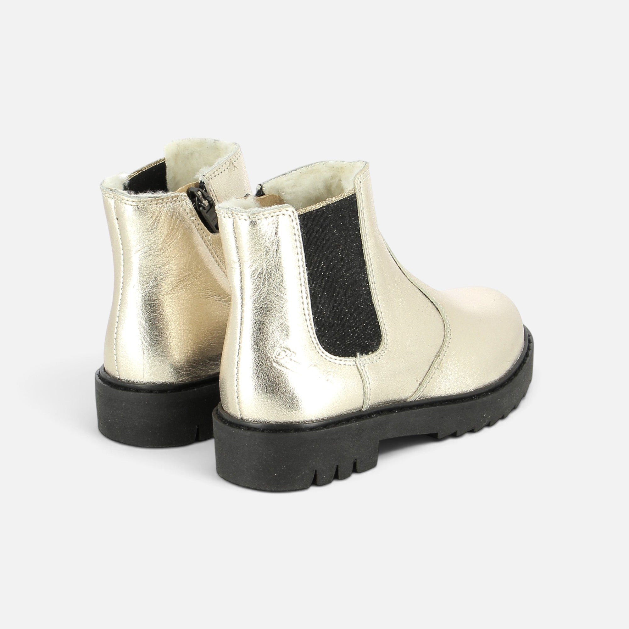 pom-d-api-sid-jod-zip-fur-bottine-fourr-e-enfant-laminato-platine-semelle-noire image 2