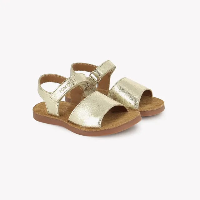 pom-d-api-plage-air-easy-sandales-fille-laminato-milled-champan-dor image 1