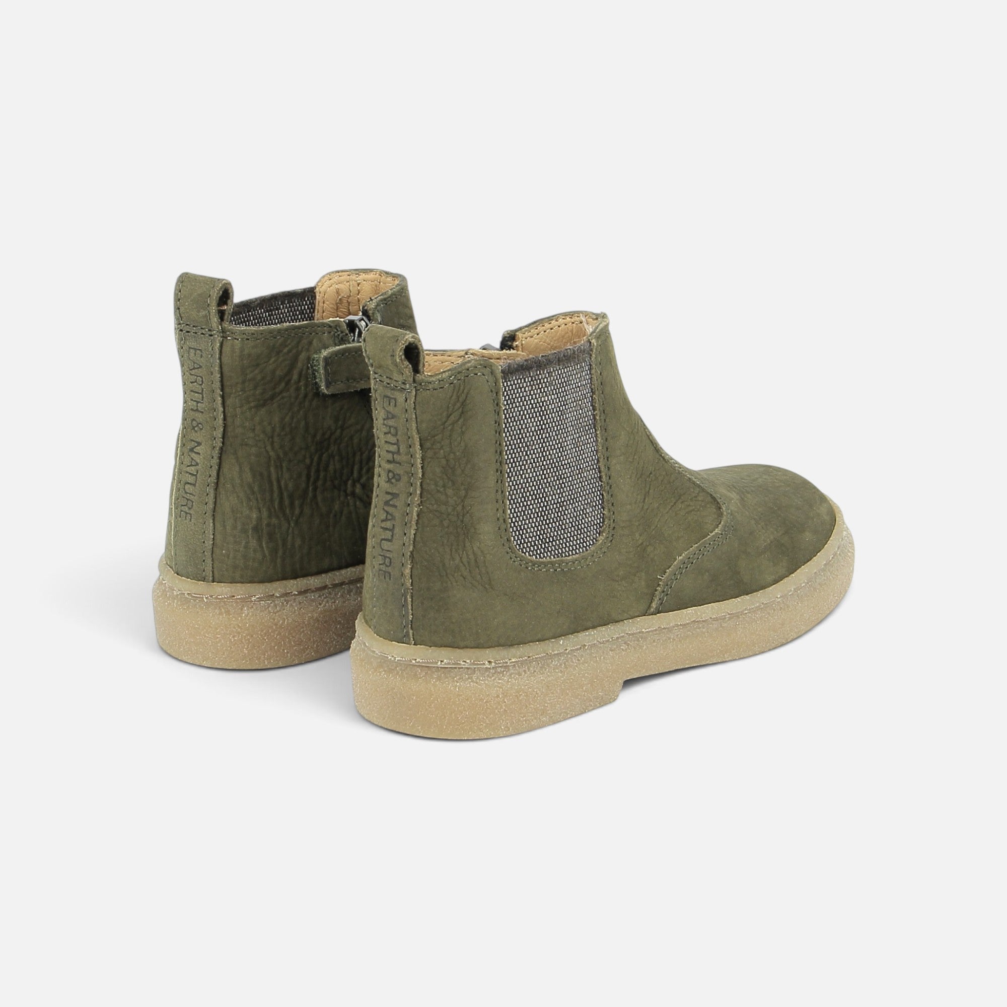 pom-d-api-trix-jod-zip-nubuck-grain-kaki-bottine-gar-on image 2