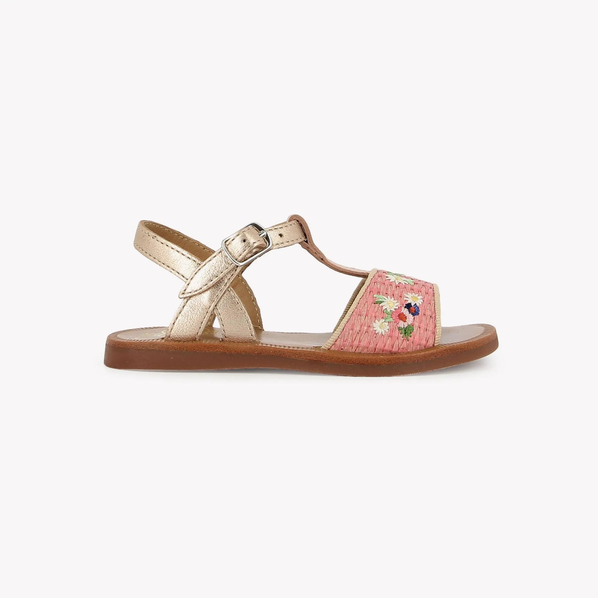 pom-d-api-plagette-sandale-raphia-brod-azalea-cuivre image 4
