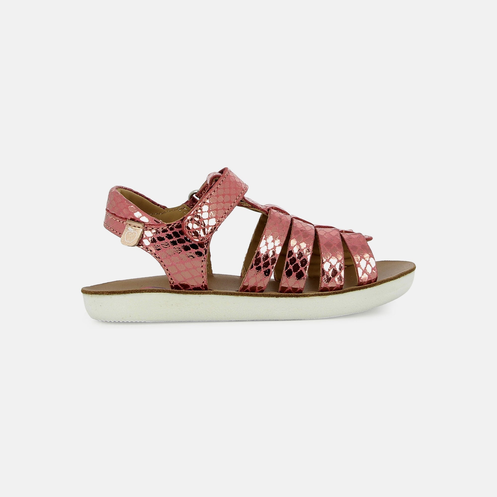 shoo-pom-goa-spart-sandales-cuir-enfant-cherry image 4