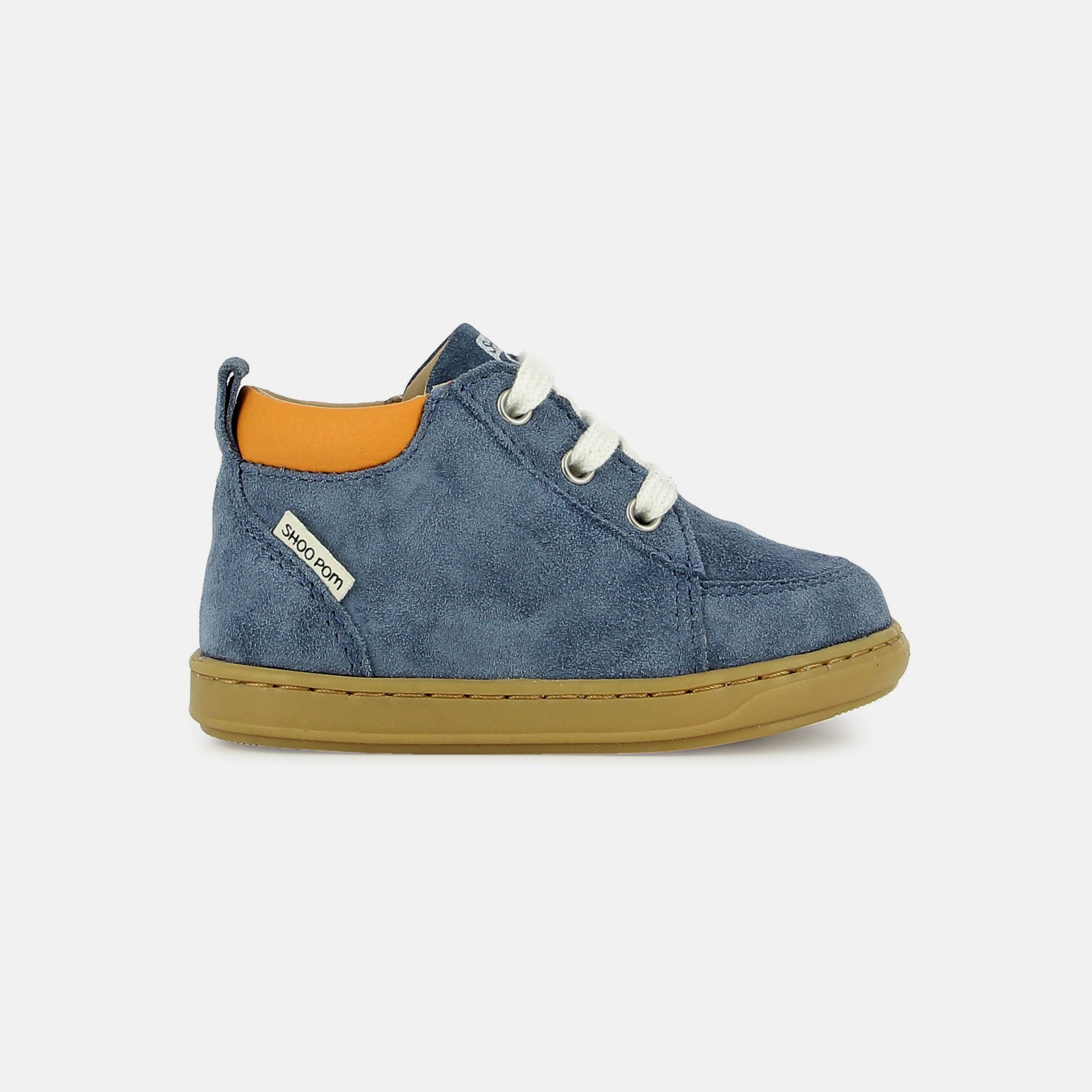 shoo-pom-bouba-zip-miko-chaussure-premiers-pas-gar-on-velours-jeans image 4