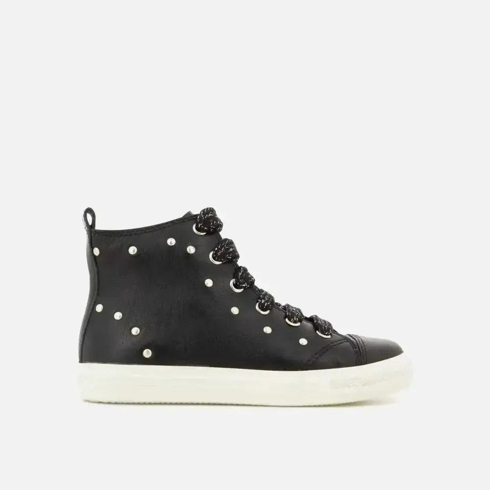 pom-d-api-swag-stud-basket-fille-cuir-noir-rivets-argent-s image 1